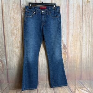 💵Levi’s 518 SuperLow Bootcut Classic Blue Denim Jeans Size 5